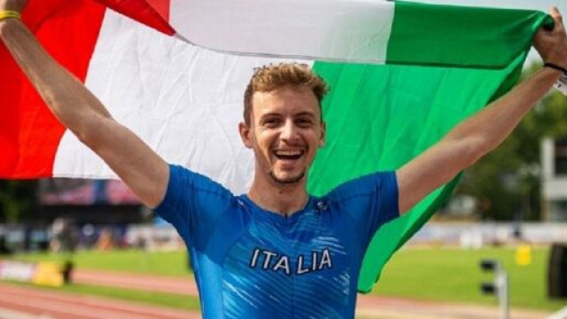 Alessandro Sibilio, finalista dei 400 ostacoli alle Olimpiadi di Tokyo.