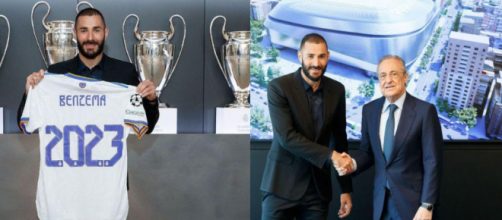 El Real Madrid v&iacute;a Twitter: 'C&oacute;mo vuela el tiempo&hellip; #Benzema2023' (Twitter/@Benzema)