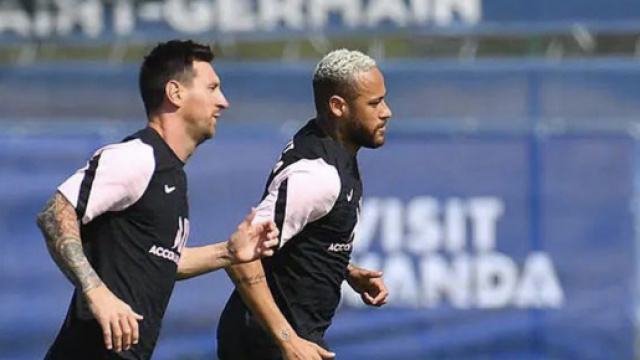 Leo Messi et Neymar partenaires au PSG. (cr&eacute;dit Twitter)