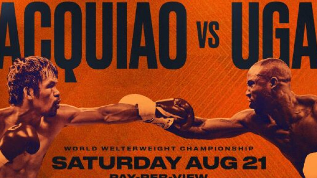 Pacquiao vs Ugas in diretta tv su Sky, domenica 22 agosto.