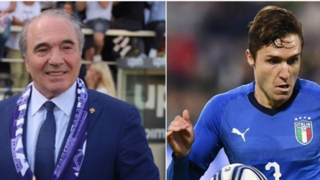 Rocco Commisso e Federico Chiesa.
