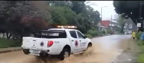 Floods in Mexico as Hurricane Grace lands for second time. [Image source/AFP News Agency YouTube video]