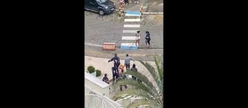 Bab&aacute; pula de 3&deg; andar para fugir de c&aacute;rcere privado. (Reprodu&ccedil;&atilde;o/Redes Sociais)