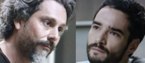 Alfredo e Pedro em 'Imp&eacute;rio'. (Fotomontagem)