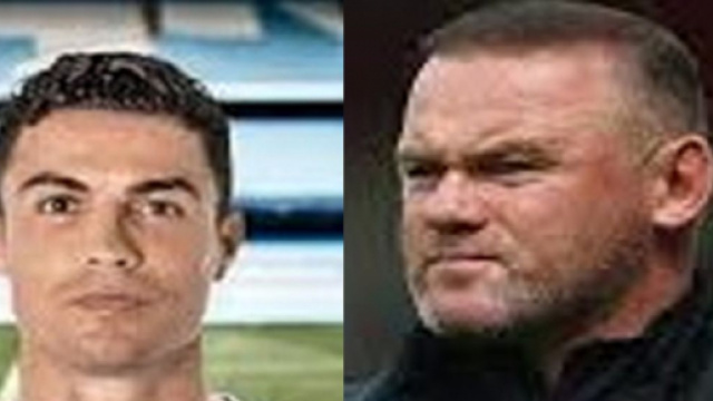 Wayne Rooney se paye Cristiano Ronaldo qui pourrait aller chez le rival City (montage photo et capture Youtube)