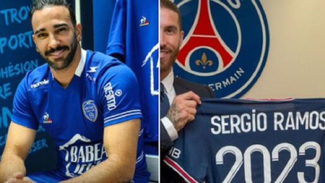 Adil Rami se vante d'avoir re&ccedil;u un message de Sergio Ramos (capture Youtube et montage photo)