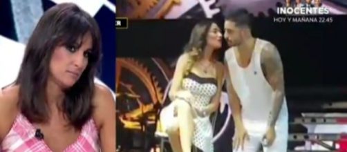 La presentadora Lorena Garc&iacute;a se escandaliza al ver c&oacute;mo Maluma promociona su &uacute;ltima gira (Antena 3)