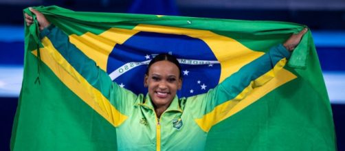 Rebeca Andrade conquista ouro (Miriam Jeske/COB)