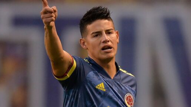In foto James Rodriguez, trequartista colombiano.