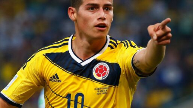 In foto James Rodr&iacute;guez, trequartista colombiano.
