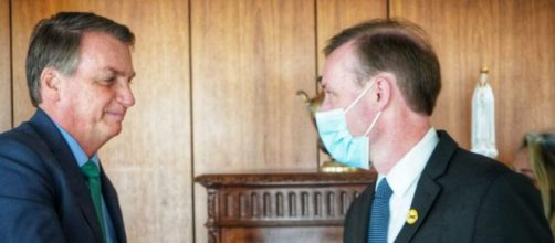 Jake Sullivan se re&uacute;ne com Bolsonaro em Bras&iacute;lia (Divulga&ccedil;&atilde;o/Embaixada dos EUA)