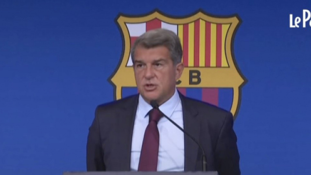 Joan Laporta en conf&eacute;rence de presse - Source : capture d'&eacute;cran, Youtube