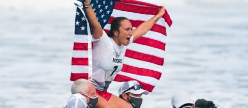 The U.S. has 39 gold, compared with China's 38 (Image Source: Ben Reed/International Surfing Association)