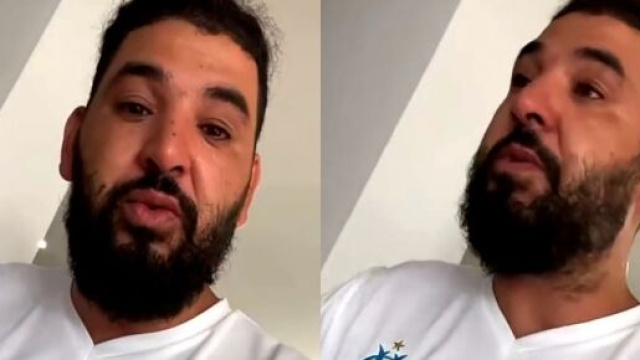 Mohamed Henni en pleurs - Source : capture Instagram