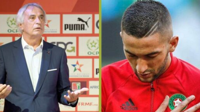 Vahid Halilhodzic d&eacute;truit Hakim Ziyech et explique sa mise &agrave; l'&eacute;cart (montage photo et capture YouTube)