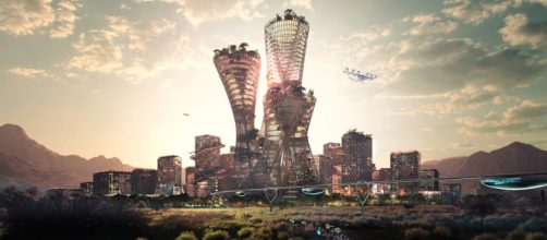 A billionaire wants to create a futuristic new city in the U.S. desert (Image source: Bjarke Ingels Group and Bucharest studio)
