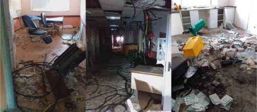 Abandono y horror: el estado interior del hospital (TikTok@biancamilan06)