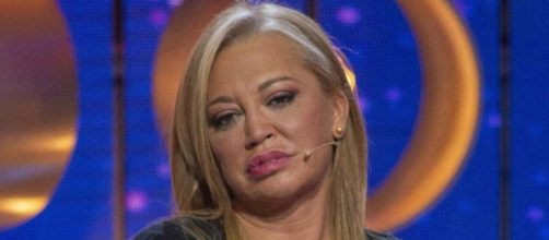 Bel&eacute;n Esteban en los plat&oacute;s de Mediaset. Fuente:RRSS