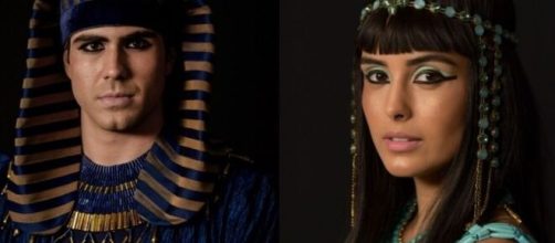 Jos&eacute; e Asenate em 'G&ecirc;nesis' (Fotomontagem/Reprodu&ccedil;&atilde;o/TV Globo)