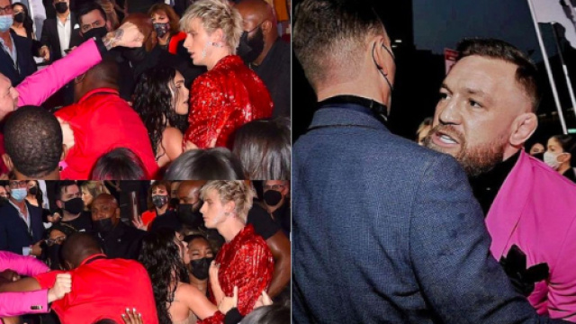 Conor McGregor litiga con Machine Gun Kelly agli MTV Awards.