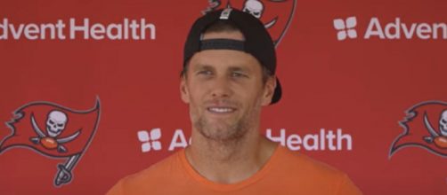 Brady is 5-0 against Falcons quarterback Matt Ryan (Image source: Tampa Bay Buccaneers/YouTube)