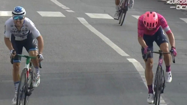 Michael Valgren vince la Coppa Sabatini a Peccioli.