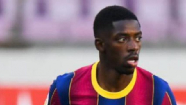 Demb&eacute;l&eacute;, punta del Barcellona.