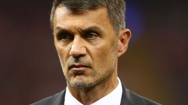 In foto Paolo Maldini, dirigente del Milan.