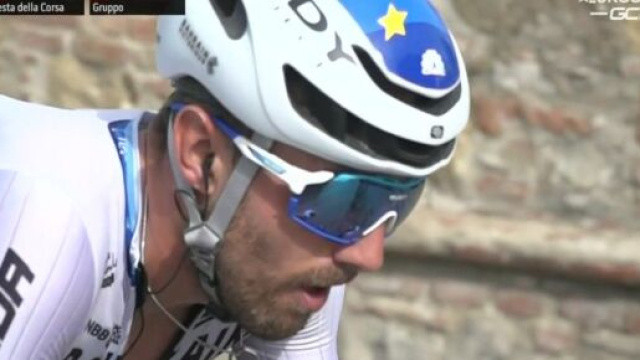 Il Campione d'Europa Sonny Colbrelli.