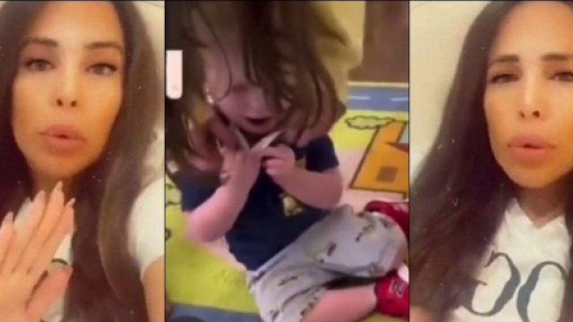 Kim Glow choqu&eacute;e : elle partage la vid&eacute;o d'un enfant oblig&eacute; &agrave; porter un masque &agrave; l'&eacute;cole.