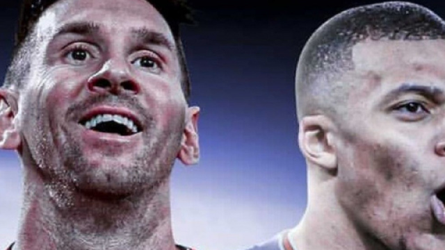 La connexion Mbapp&eacute; - Messi (capture YouTube et montage photo)