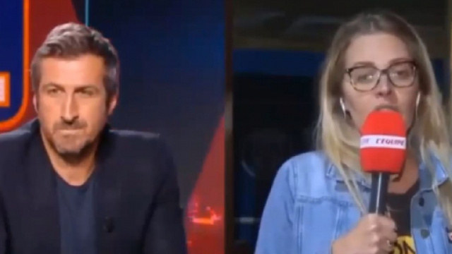 Le gros clash en direct entre Johan Micoud et Carine Galli (capture YouTube)