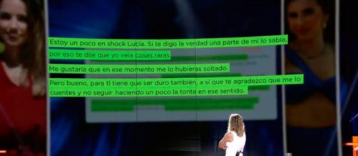 Sandra Barneda ha le&iacute;do el mensaje en el plat&oacute; del programa. (Twitter, telecincoes)