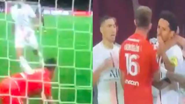 Mbapp&eacute; a provoqu&eacute; un d&eacute;but de bagarre face &agrave; Metz. (cr&eacute;dit Twitter)