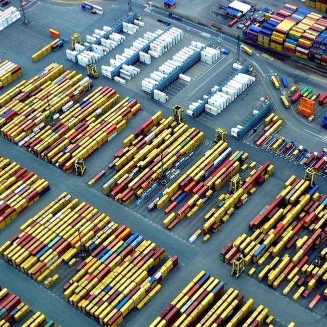 Un'immagine aerea del porto di Anversa. &copy; Jan Paulussen / Pixabay