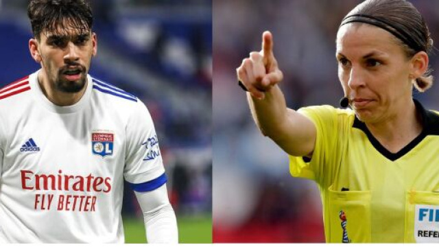 Lucas Paqueta et St&eacute;phanie Frappart