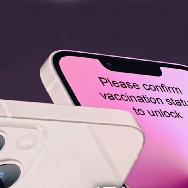 Apple n'a pas annonc&eacute; qu'elle ne d&eacute;verrouillerait l'iPhone 13 que pour les personnes vaccin&eacute;es (Apple/The Babylon Bee)