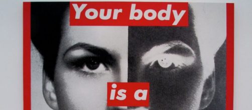 Barbara Kruger Untitled photo and silk screen [photo credit: rocor Flickr]