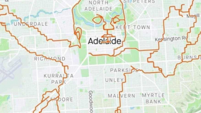 Un uomo ha percorso 150 km per disegnare la copertina dell'album dei Nirvana sul GPS