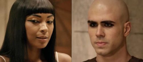 Nefer&iacute;ades e Jos&eacute; em 'G&ecirc;nesis' (Fotomontagem/Reprodu&ccedil;&atilde;o/Record TV)