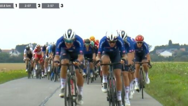 Gli azzurri di Cassani in testa al gruppo ai Mondiali di ciclismo