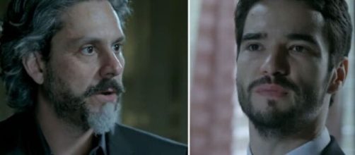 Z&eacute; e Pedro em 'Imp&eacute;rio'. (Fotomontagem)