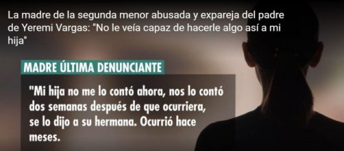 Primeras declaraciones de la madre de la segunda menor que denuncia a Juan Francisco Vargas (Telecinco)