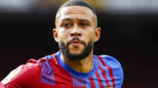 In foto Memphis Depay, punta del Barcellona.