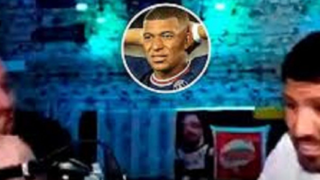 Sergio Ag&uuml;ero en a marre d'entendre parler d'Mbapp&eacute; tous les jours (capture YouTube et montage photo)