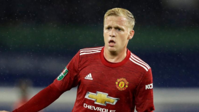 Donny Van de Beek, centrocampista del Manchester United.