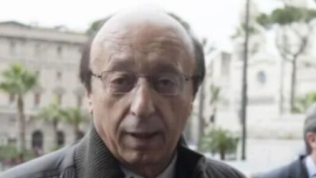 In foto Luciano Moggi, ex dirigente della Juve.