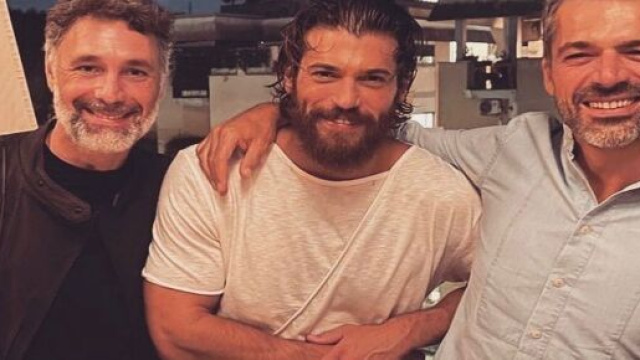 Can Yaman, Luca Argentero e Raoul Bova.