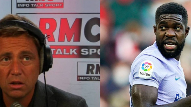 Daniel Riolo surpris par la prolongation de Samuel Umtiti - Source : capture d'&eacute;cran, Twitter