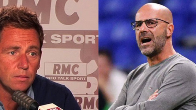 Daniel Riolo s'agace au moment de r&eacute;pondre &agrave; K&eacute;vin Diaz. (cr&eacute;dit Twitter)